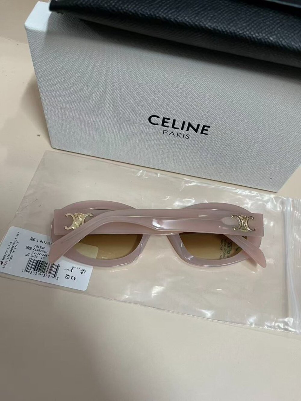 Celine Oval Pink Sunglasses - Smoky Brown Lenses - Brand New - Picture 3 of 8